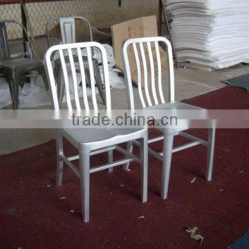 MX-1000 Alu metal coffee shop chair --- silver powder coating iron chair