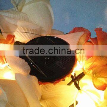 Cheap Home Decoration Plastic PE Solar Led Light Garden Flower Pot photo-6