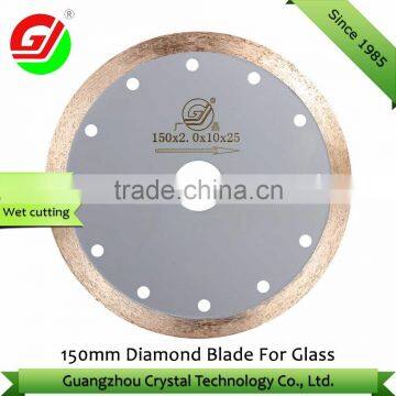 6" Wet Cutting Blade For Glass Cutting Circular Saw Blade