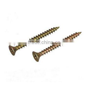 Yellow Drywall Screws, Zinc Chipboard Screws In Guangzhou