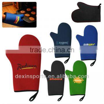 2014 Well Promotion Cute and Funy Printing Microwave Oven Mitts