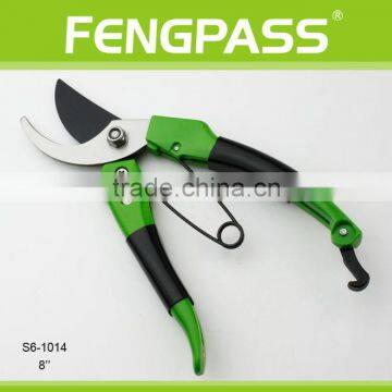 S6-1014 8'' PP +TPR Handle With Stainless Steel Classical Good Quality and Good Useful Garden Scissors photo-2