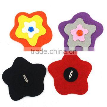 2017 Beautiful flower mixed colors custom brooch pins for women