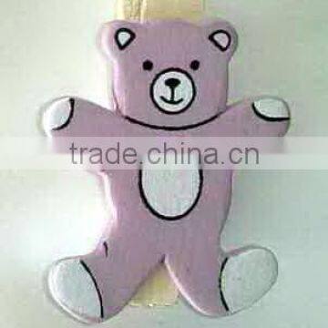 cute design bear craft wooden cloth pegs factory