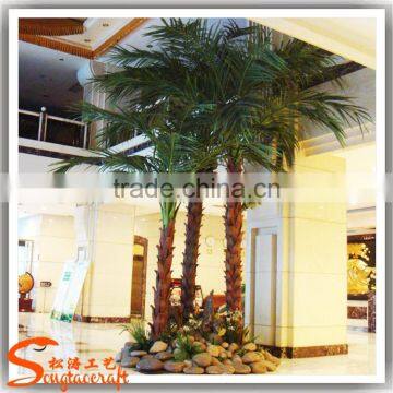 Hot Sale High-quality Decorative Palm Trees Cheap Artificial Palm Trees Landscaping Plastic Plam Trees and Plants photo-4