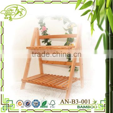 Attractive price new type bamboo shelf for flowers