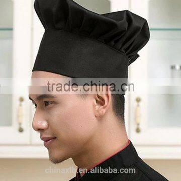 Chef Hat Adult Adjustable Elastic Baker Kitchen Cooking Chef Cap, Black photo-3