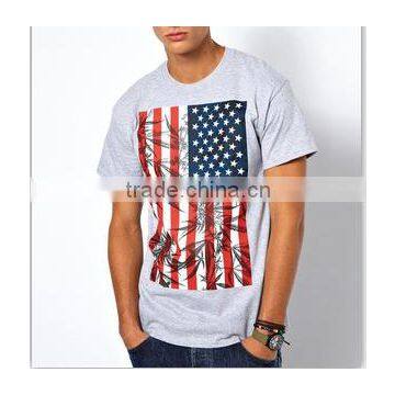 American Flag Black White Tees Latest New Design Men Printing t Shirt for Men photo-3