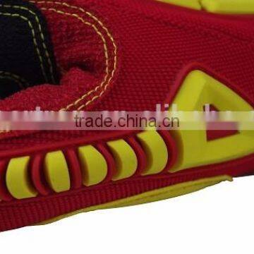 EN388 3541 Multi Purpose Cut Resistant Level 5 Rigging Work Gloves, Palm Reinforcement, Silicone Printed Anti Slip Gloves photo-4