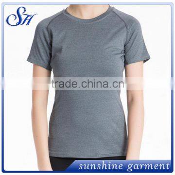 Summer Short Sleeve T-shirt Women's Plain o Neck T-shirts photo-3