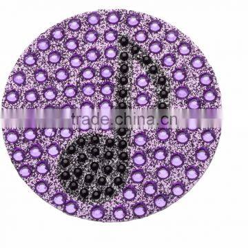 Ice Cream Rhinestone Sticker Custom Bling Design Gemstone Sticker With Glitter Self Adhesive PET Film For Hot Sale photo-6