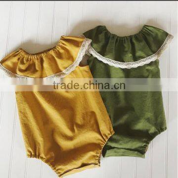 Baby Clothes Newborn Pink Cotton Kid Sleeveless Rompers Children Lace Jumpsuit photo-4