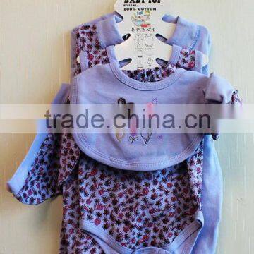 Wholesale Fashion New Born Clothing Set Purple Knitted 8 Pcs Set 8TB1-47 photo-3