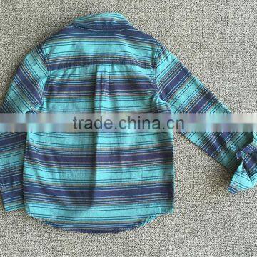Fashionable Kids Blouse Designs Cotton Boys Flannel Plaids Children Shirt photo-2