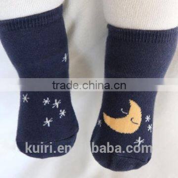 Children Cute Socks Baby AB Kids Cloud Moon Socks Baby Rubber Slip-resistant Floor Socks