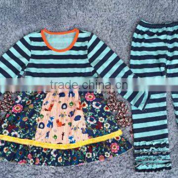 2016 Giggle Moon Remake Outfits Wholesale Children's Boutique Clothi Cotton Dress and Pant Ruffle Outfits photo-6