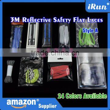 High Visibility Shoestrings - Bright Flat Shoelaces for Sport Sneakers Skates Boots Trekking Basketball Shoes and More photo-6