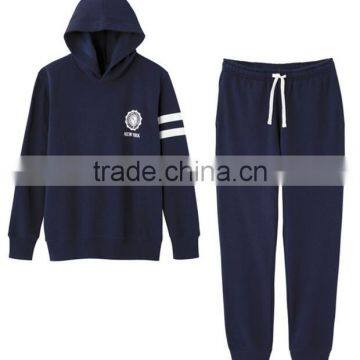 Eco-friendly mens sports hoodies tops jogger pants custom hoodies sets