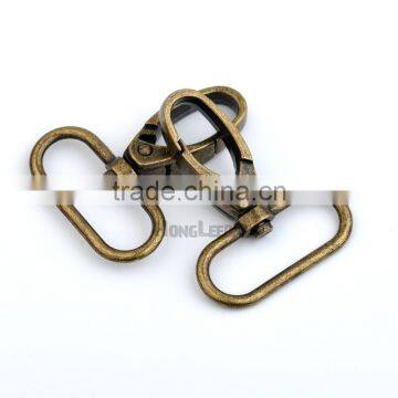 32mm 1.25inch Silver Nickle, Antique Brass Alloy Swivel Clasps Snap Key Hooks DIY Key Chain Ring Clip Buckle HK-012 photo-3