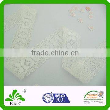 Chinese Style Symmetrical Geometrical Pattern Elastic Lace Trim