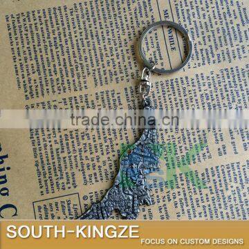 New Japan Niigata Map Zinc Alloy Keychain