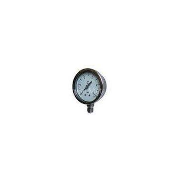 EN 837-1 Stainless Steel Glycerine - Filled Manometer Pressure Gauge With Bayonet Bezel