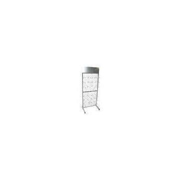 Custom floor wire mesh grid display racks Powder coating for retail stores