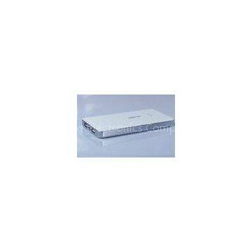 Universal White 13800mah Dual USB Power Bank With Li-polymer Batteries