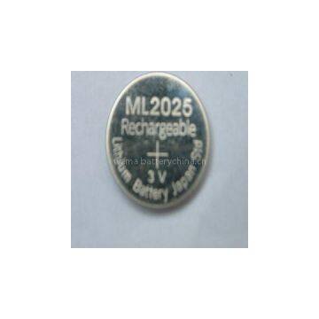 ML2025 Li-ion Button Cell Battery