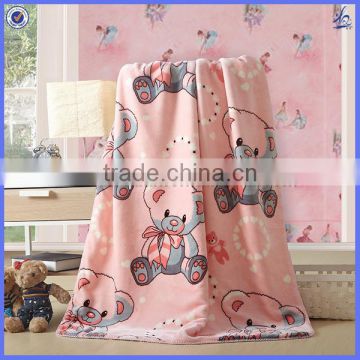 printed coral fleece clildren blanket/polyester fleece blanket