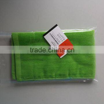 100% cottom tri-folds customized embroidery terry velour golf towels