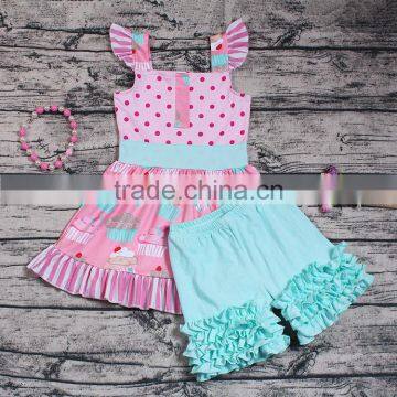 Cute Baby Girls Princess Party Wear Sweet Smocked Dress Icing Shorts Boutique Outfits Daily Casual Clothes