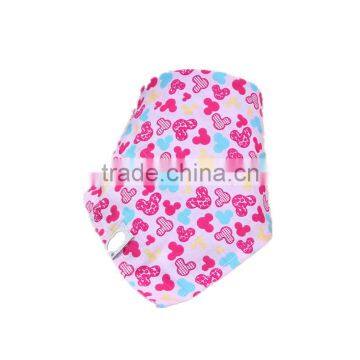 cute cartoon printed triangle pattern bibs baby bandana