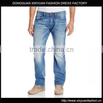 2015 latest design men's regular slim straight leg denim Jean pant wholesale denim jeans