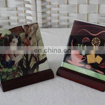 Sublimation Printable Tile Cheap Ceramic Tile Custom Design Glazed Ceramic Coaster photo-3