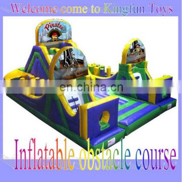 China pirate inflatable interactive obstacle game