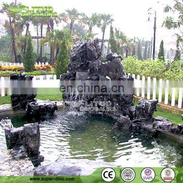 Manmade Fiberglass Garden Ornaments Rockery Artificial Landscaping Stone Rockery