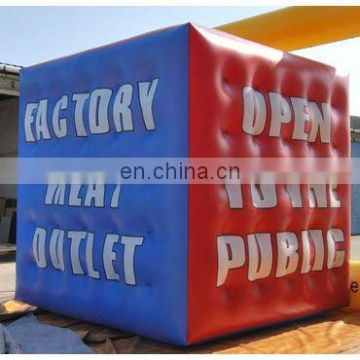 cube inflatable PVC balloon/helium balloon/promotional balloon/ PVC advertising balloon/helium cube/sphere/event ball/blimp