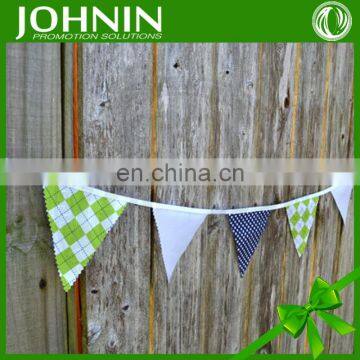 high quality cheap printing colorful mini pennant flag