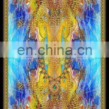 Sky blue lady digital kaftan