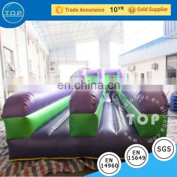 Commercial giant bounce house interactive bungee run adult inflatable obstacle course for sale