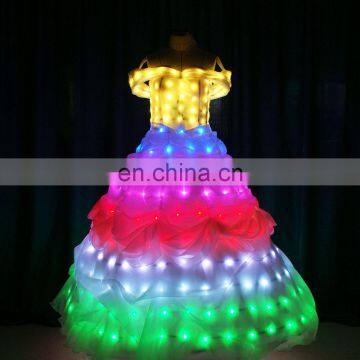 high grade LED wedding veil for party/show,lighting up cloth