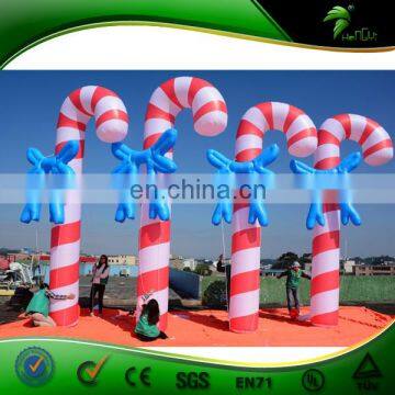 New products Inflatable Christmas Candy Cone Holiday Decoration Outdoor Promotion Display PVC Balloon