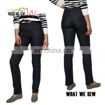 Custom shape boot cut denim jeans pants fashion casual pants for women