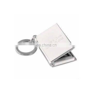 Silver Plated Photo Book Key Chain