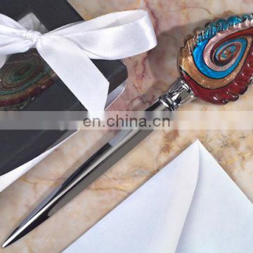 Multi-Color Teardrop Art Deco Letter Opener Favors