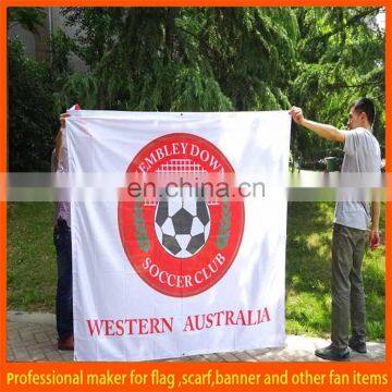 custom polyester wholesale football fans flag