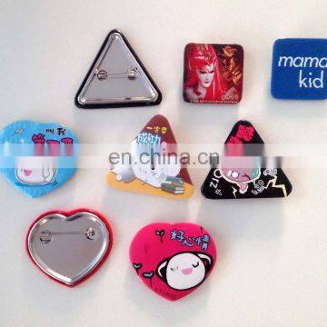 Wholesale various custom tin botton badges for Promotional