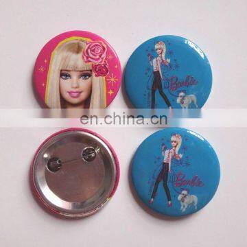 38mm Tin button badge with safety pin