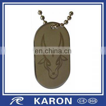 cheap bulk laser engraved stainless steel charm